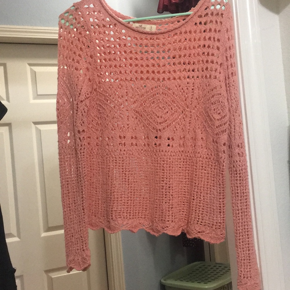 Long sleeve crochet sweater